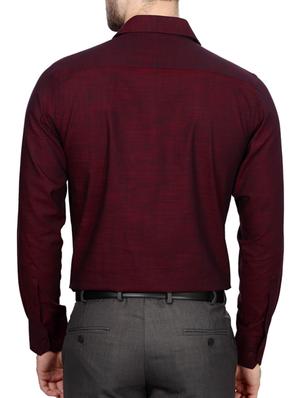 red cotton formal shirt - 14320935 - Standard Image - 2