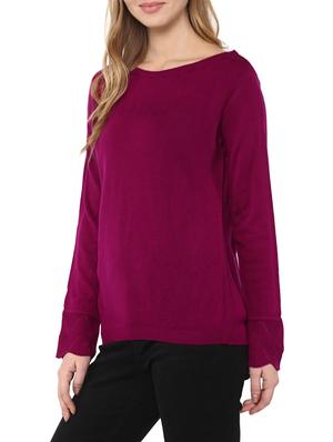 purple woollen pullover - 14321813 - Standard Image - 2