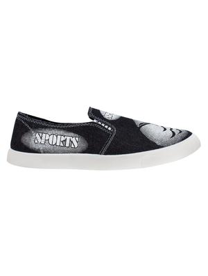 black canvas casual slipon - 14324088 - Standard Image - 2