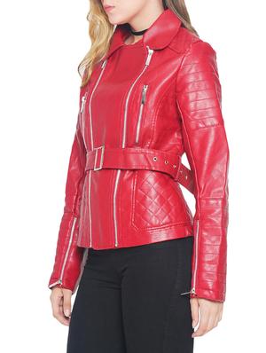 red faux leather jacket - 14327808 - Standard Image - 2