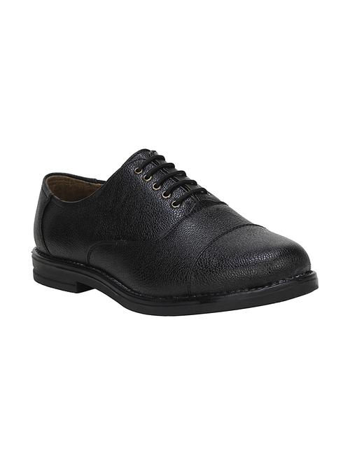 black faux leather lace-up oxford - 14327919 - Very Small Image - 1