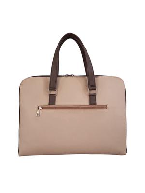 beige leatherette laptop bag - 14328380 - Standard Image - 2