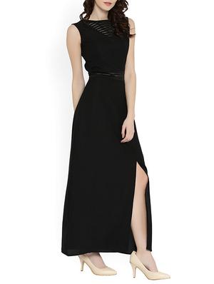 mash panel high slit maxi dress - 14328549 - Standard Image - 2