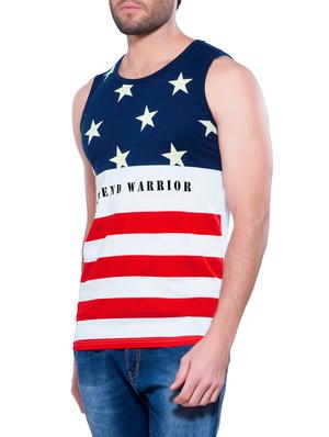 multi colored cotton vest - 14329169 - Standard Image - 2