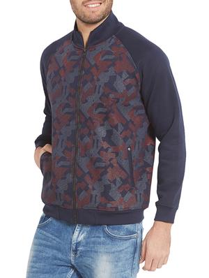 blue cotton casual jacket - 14332234 - Standard Image - 2