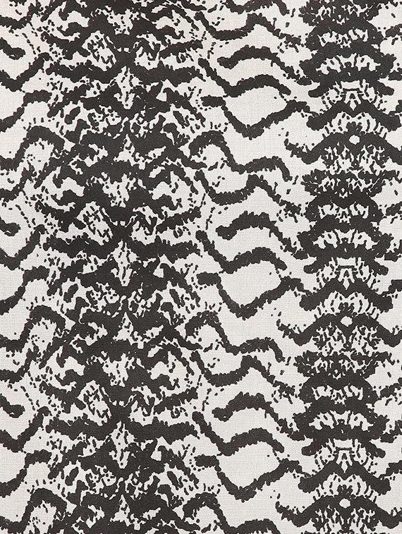 black printed viscose ruffle dress - 14334457 - Zoom Image - 5
