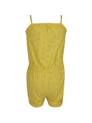 yellow cotton playsuit - 14336012 - Standard Image - 2