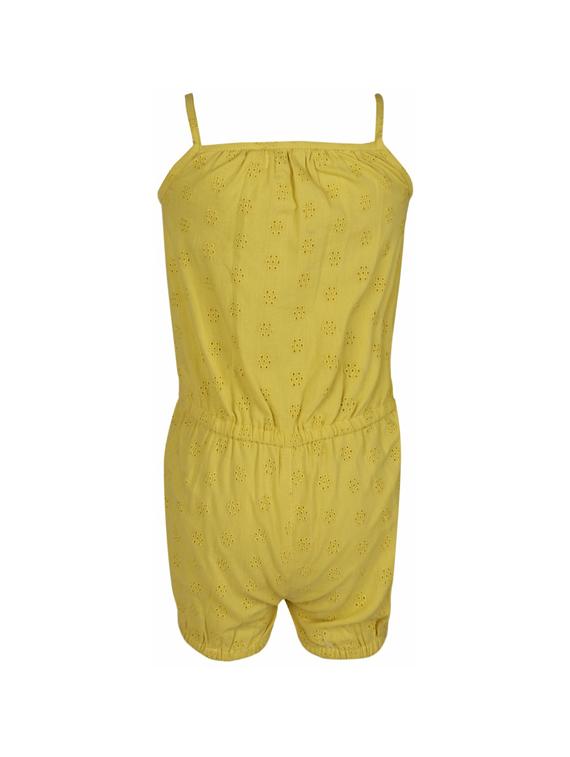 yellow cotton playsuit - 14336012 - Zoom Image - 2