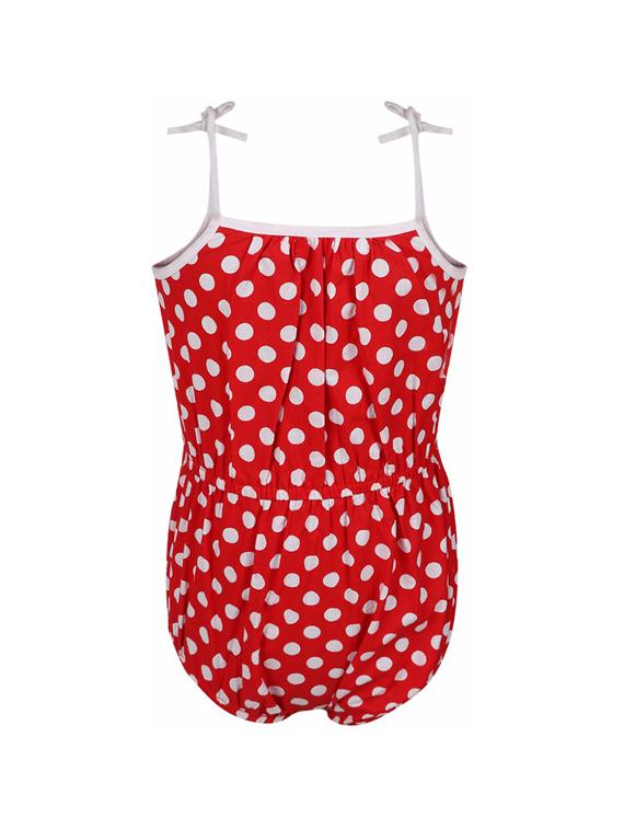 red cotton playsuit - 14336016 - Zoom Image - 2