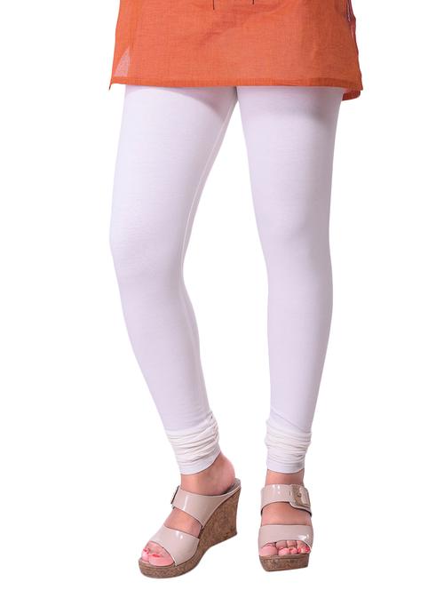 white cotton leggings - 14337622 - Standard Image - 1