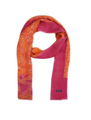 orange woollen stole - 14341410 - Standard Image - 2
