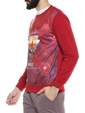 red polyester sweatshirt - 14352351 - Standard Image - 2
