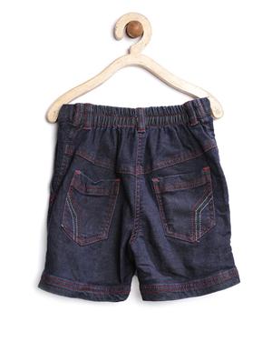 blue cotton blend shorts and threefourth - 14358897 - Standard Image - 2