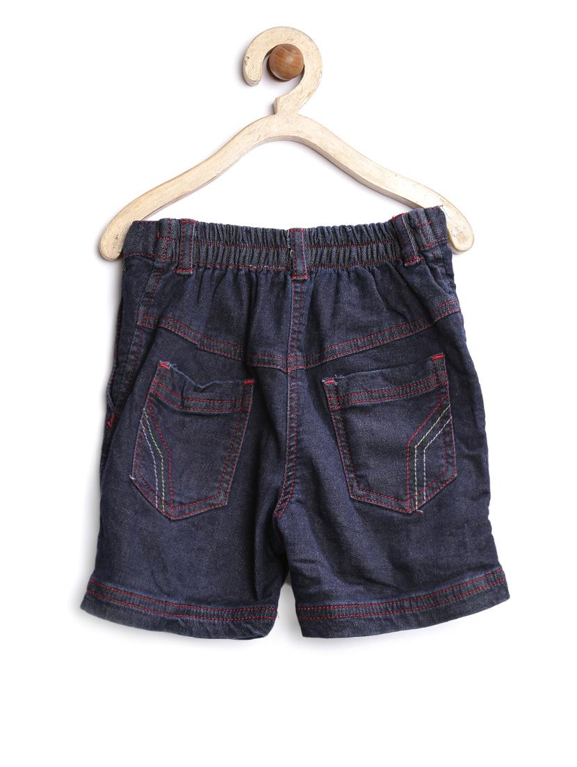blue cotton blend shorts and threefourth - 14358897 - Zoom Image - 2