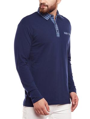 dark blue cotton t-shirt - 14361032 - Standard Image - 2