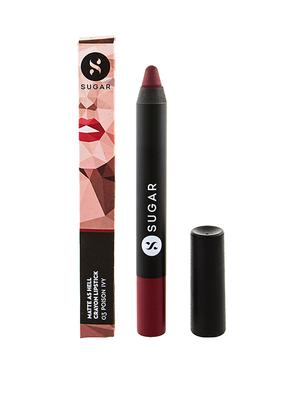 sugar matte as hell crayon lipstick - 03 poison ivy (wine) - 14362723 - Standard Image - 2