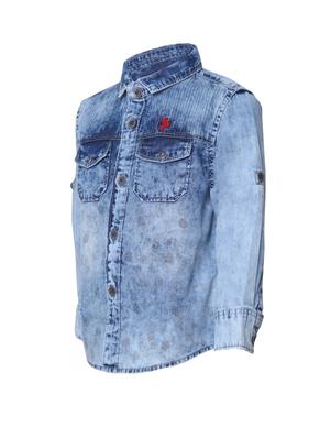 light blue denim shirt - 14364144 - Standard Image - 2