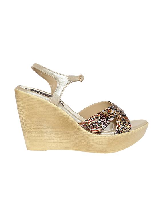 gold ankle strap wedge - 14367068 - Zoom Image - 2