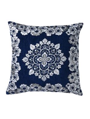 Set of 5 Chenille Floral Designed Cushion Covers - 14368345 - Standard Image - 2