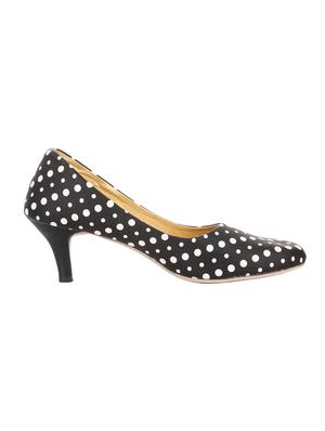 black leatherette slip on pumps - 14369775 - Standard Image - 2