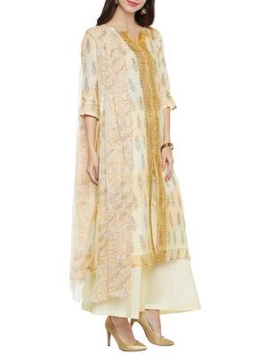printed unstitched palazzo suit - 14369867 - Standard Image - 2