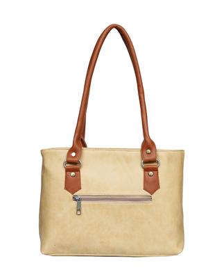 beige leatherette regular handbag - 14371185 - Standard Image - 2