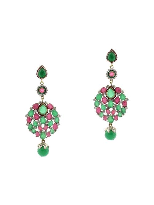 multi brass chandellier earring - 14372120 - Very Small Image - 1