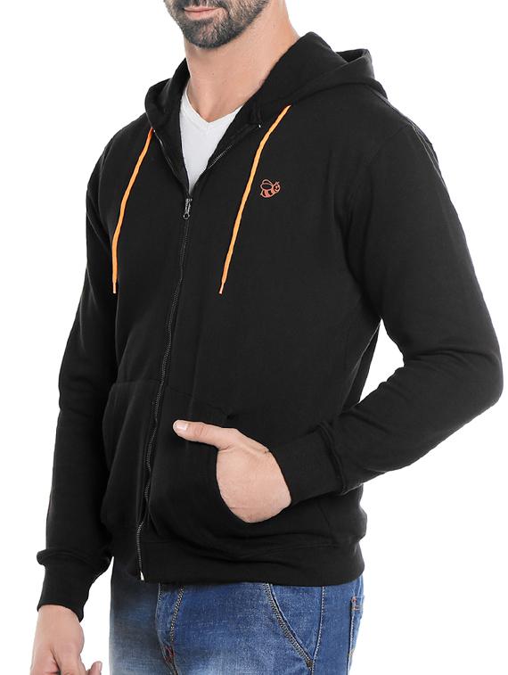 black fleece sweatshirt - 14372642 - Zoom Image - 2