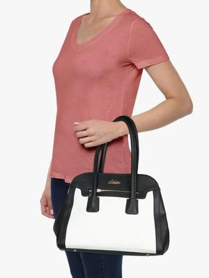 white leatherette regular handbag - 14373231 - Standard Image - 5