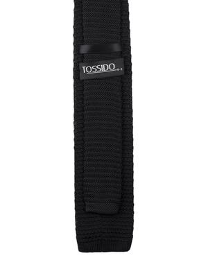 black micro fibre tie - 14375182 - Standard Image - 2