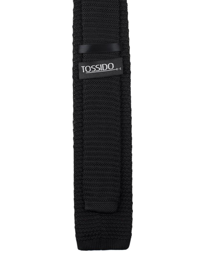 black micro fibre tie - 14375182 - Zoom Image - 2