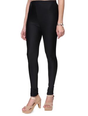 black nylon casual legging - 14379390 - Standard Image - 2