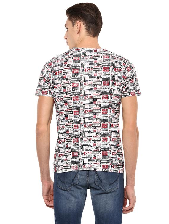 multi colored cotton all over print tshirt - 14385058 - Zoom Image - 2