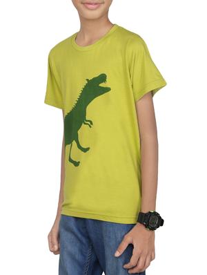 green cotton blend t-shirt - 14387463 - Standard Image - 2