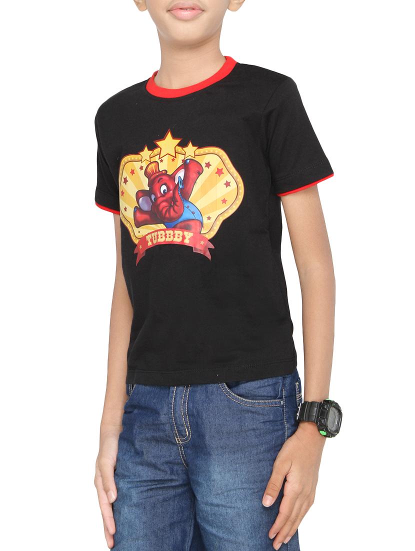 black cotton tshirt - 14387481 - Zoom Image - 2