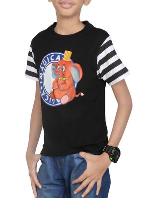 black cotton tshirt - 14387489 - Standard Image - 2