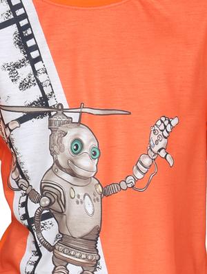 orange cotton tshirt - 14387495 - Standard Image - 5