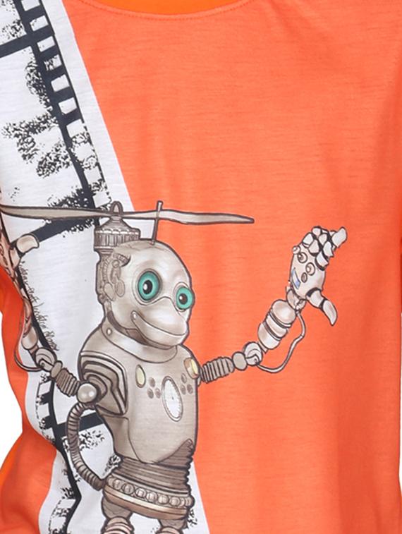 orange cotton tshirt - 14387495 - Zoom Image - 5