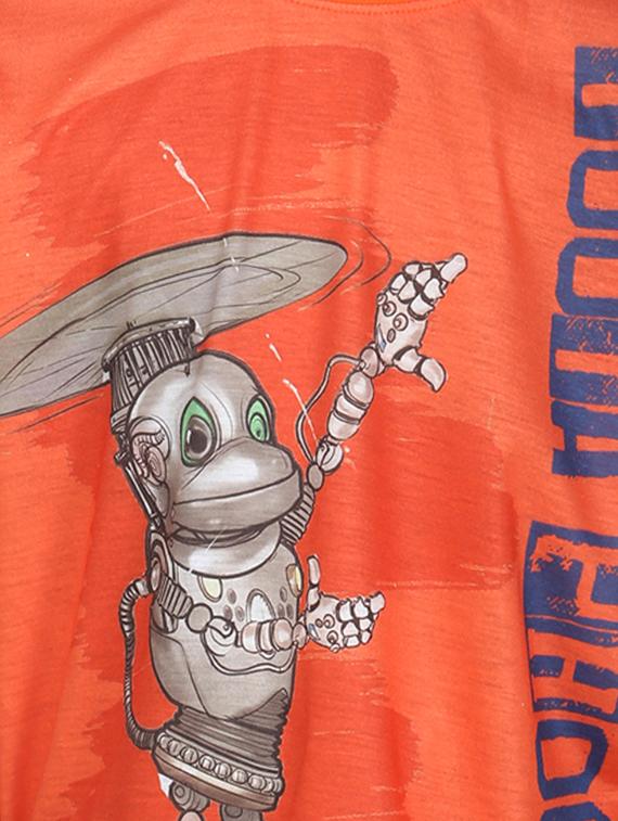 orange cotton tshirt - 14387502 - Zoom Image - 5