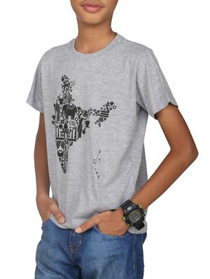 grey cotton blend tshirt - 14387527 - Standard Image - 2