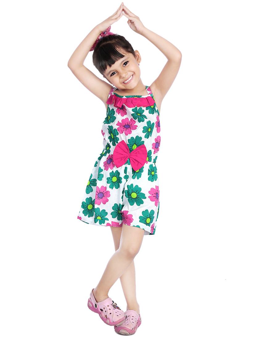 green cotton playsuit - 14387635 - Zoom Image - 2