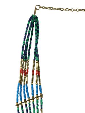 multi colored metal necklace - 14387895 - Standard Image - 2