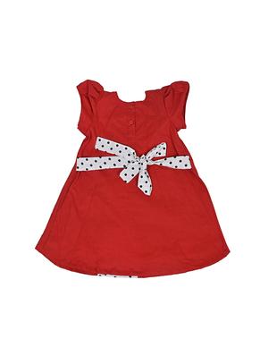 red cotton frock - 14391340 - Standard Image - 2