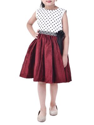 red silk blend frock - 14391342 - Standard Image - 2