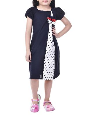 navy blue cotton frock - 14391408 - Standard Image - 2