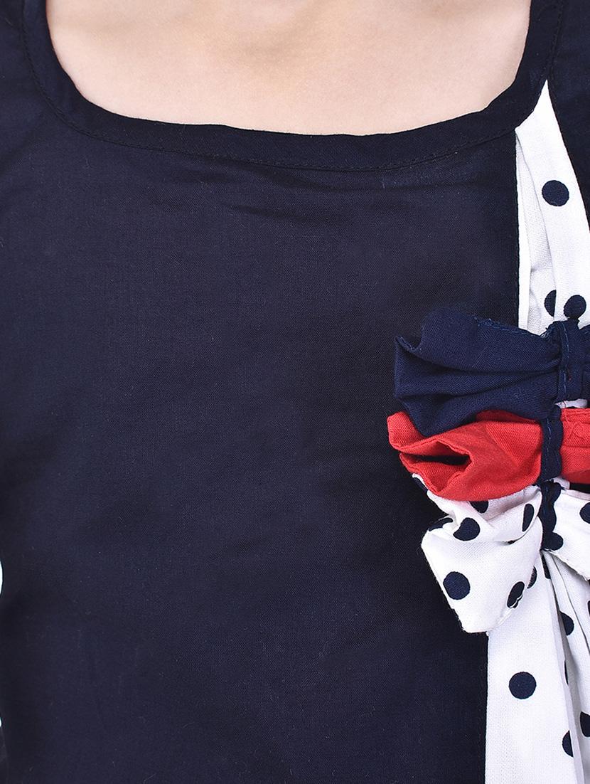 navy blue cotton frock - 14391408 - Zoom Image - 5