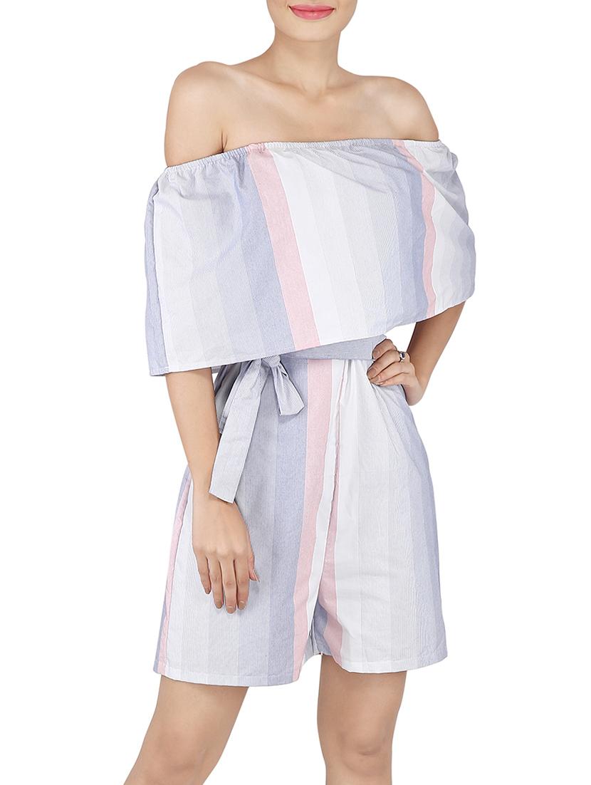 multi colored cotton romper - 14395862 - Zoom Image - 2
