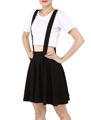 black cotton dungaree - 14395934 - Standard Image - 2