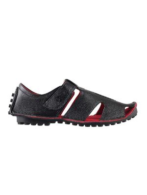black Leather slip on sandal - 14397746 - Standard Image - 2