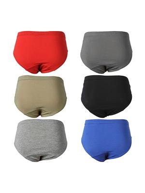 multi colored cotton briefs - 14402220 - Standard Image - 2
